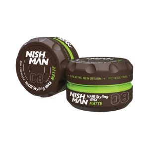 واکس مو نیش من قهوه ای 08 | Nishman Hair Styling Wax MATTE