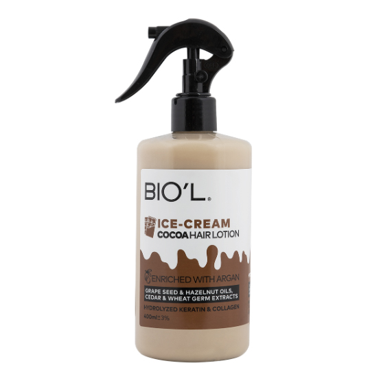 لوسیون بستنی مو شکلاتی بیول  Chocolate hair ice cream lotion BIOL