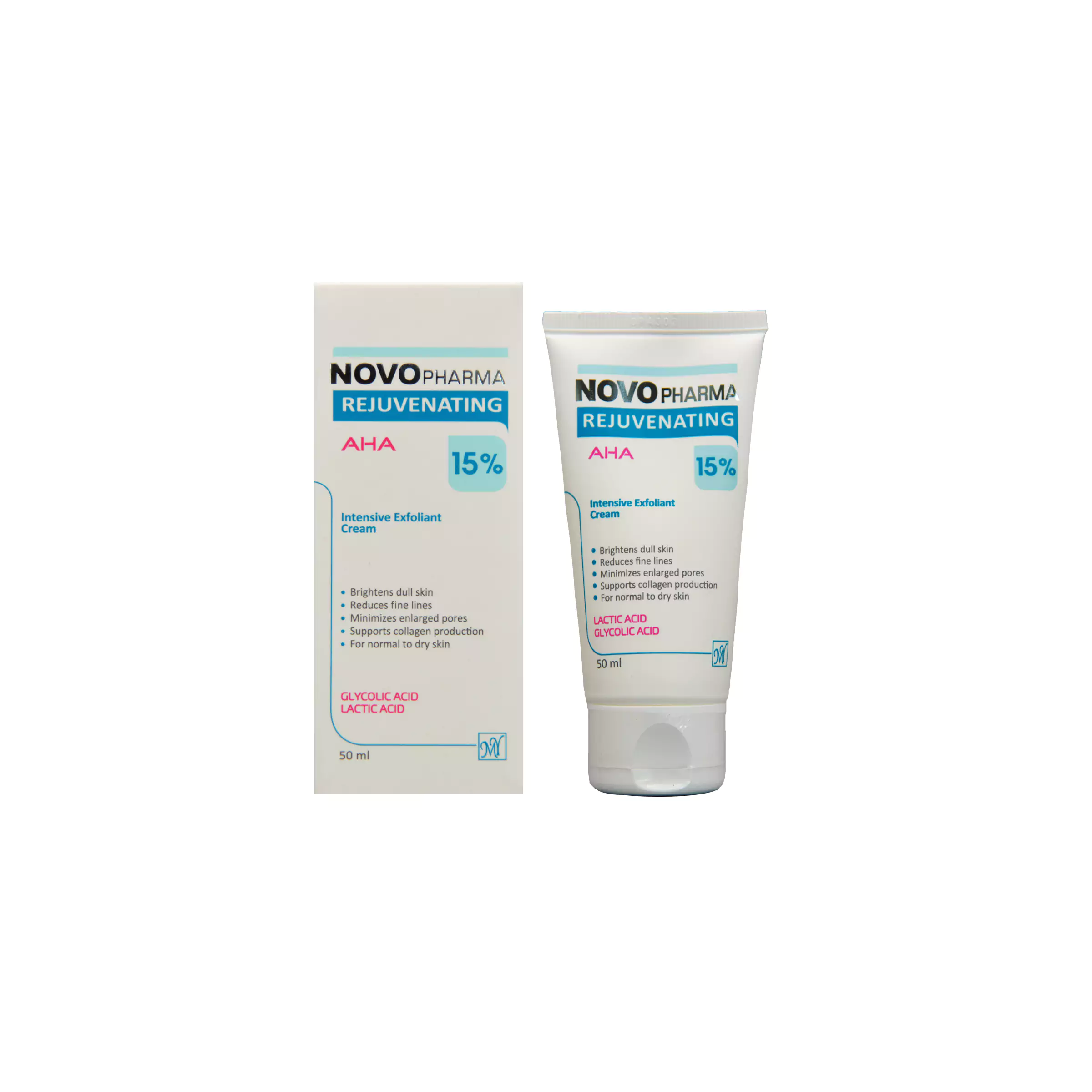 کرم لایه بردار نوو فارما مای (AHA 15%) My Novo Pharma AHA ۱۵ Intensive Exfoliant Cream ۵۰ ml
