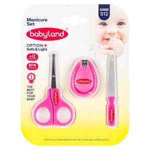 ست مانیکور کودک کد 512 بی بی لند قیچی ناخنگیر Babyland