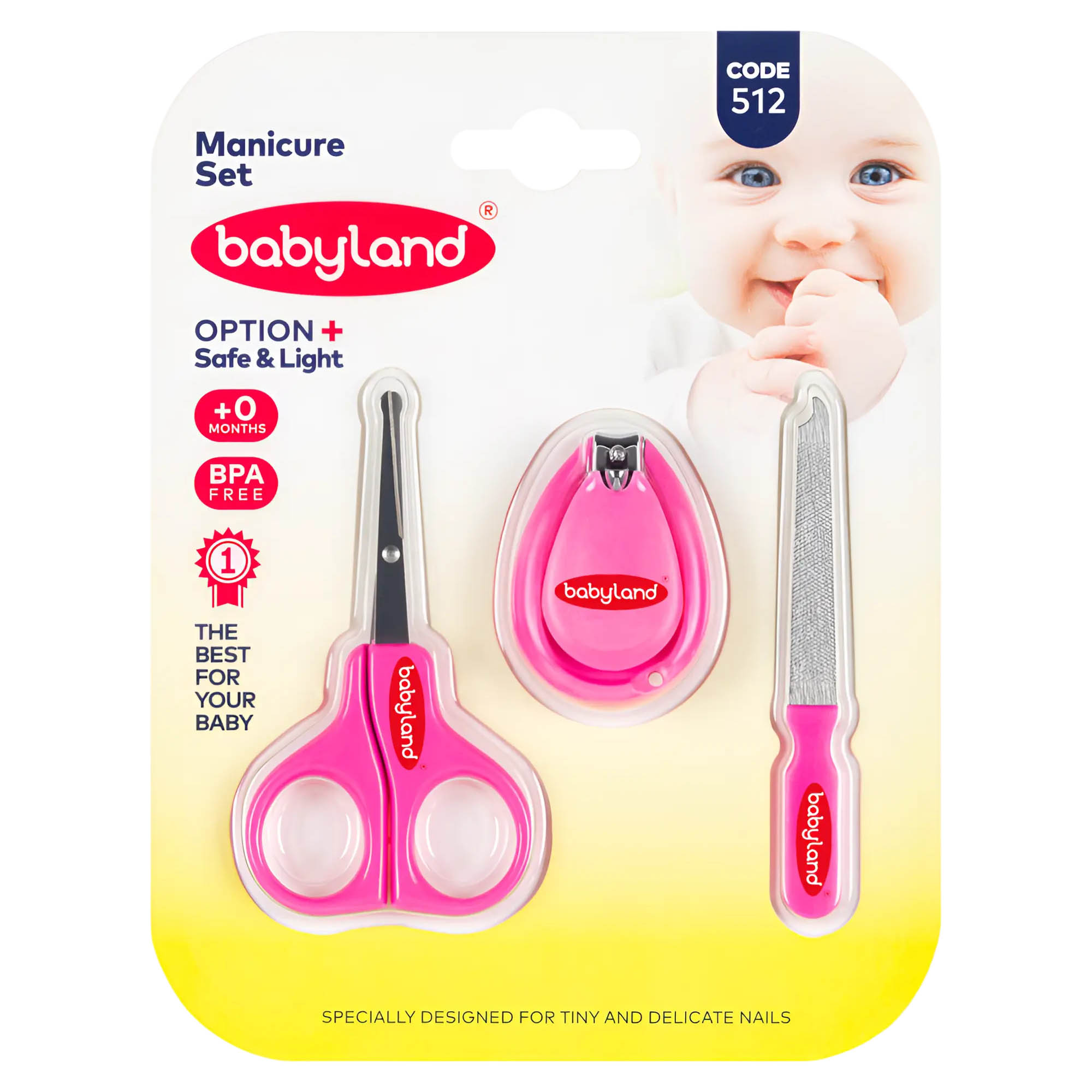 ست مانیکور کودک کد 512 بی بی لند قیچی ناخنگیر Babyland