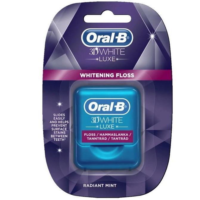 نخ دندان اورال بی تری دی وایت Oralb 3D white luxe 35m