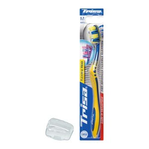 مسواک فلکسیبل هد متوسط با محافظ Super Promo Flexible Head Toothbrush With Medium Brush TRISA