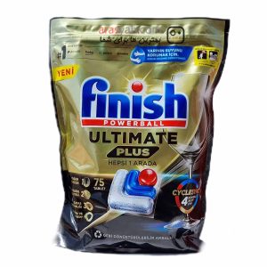 قرص فینیش التیمیت پلاس ultimate plus مدل 4 آنزیم بسته 75 عددی