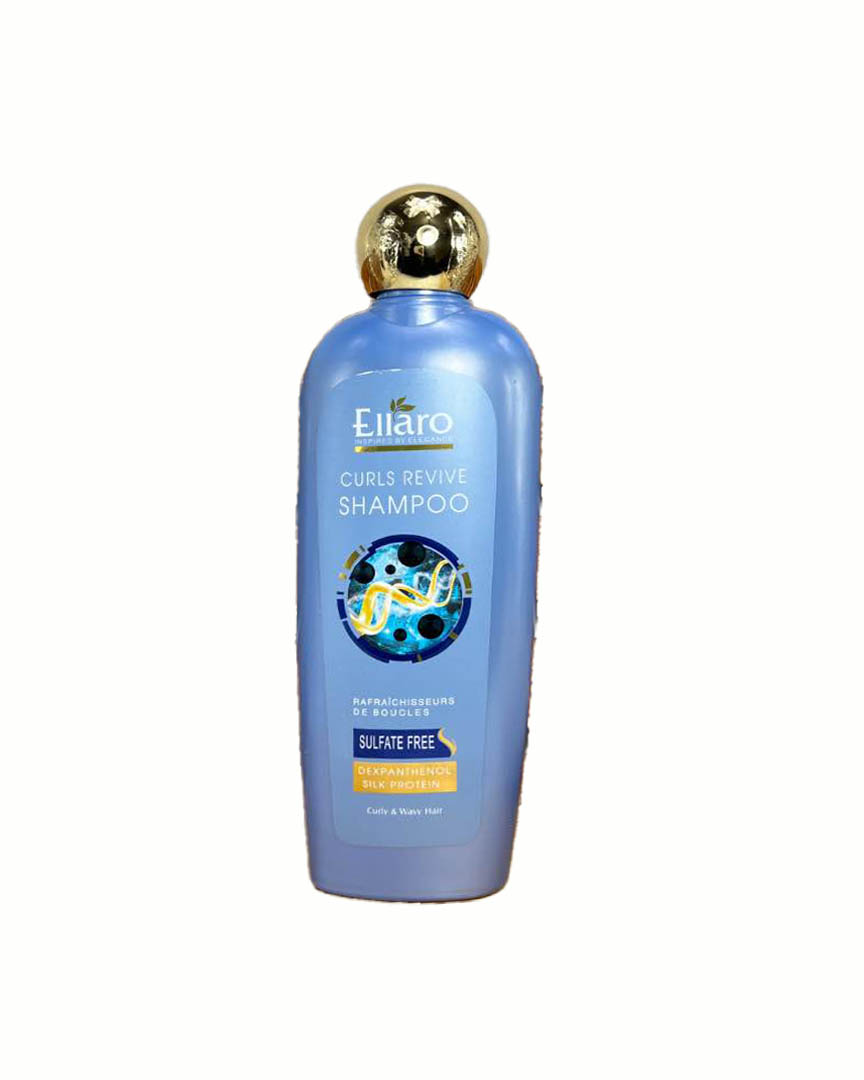شامپو فاقد سولفات موهای فر و مجعد الارو Ellaro Curls Revive Sulfate Free Shampoo