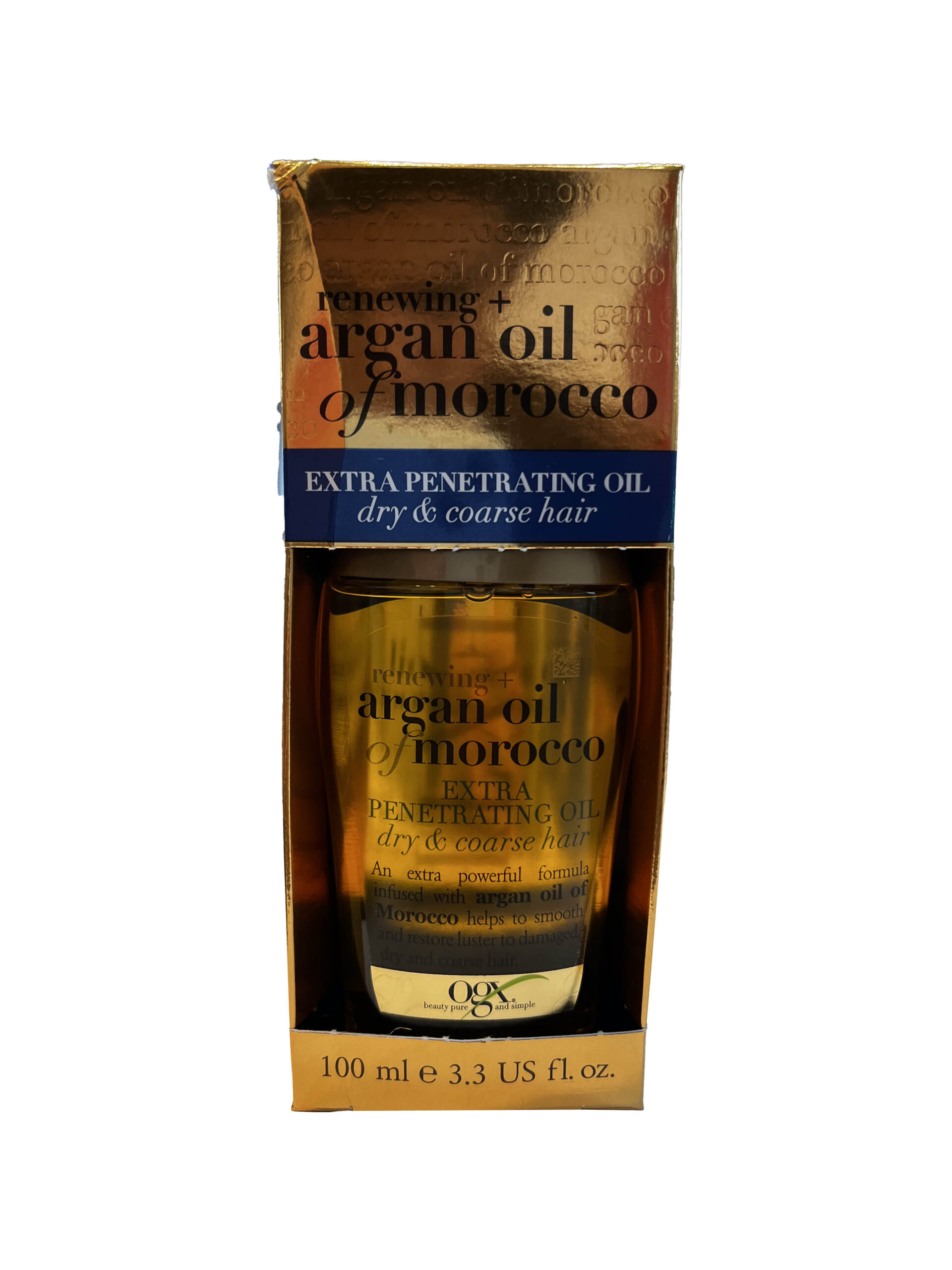 روغن مو آرگان اوجی ایکس OGX مدل اکسترا حجم 100 میلی لیتر OGX Renewing +Argan Oil of Morocco Extra Penetrating Oil