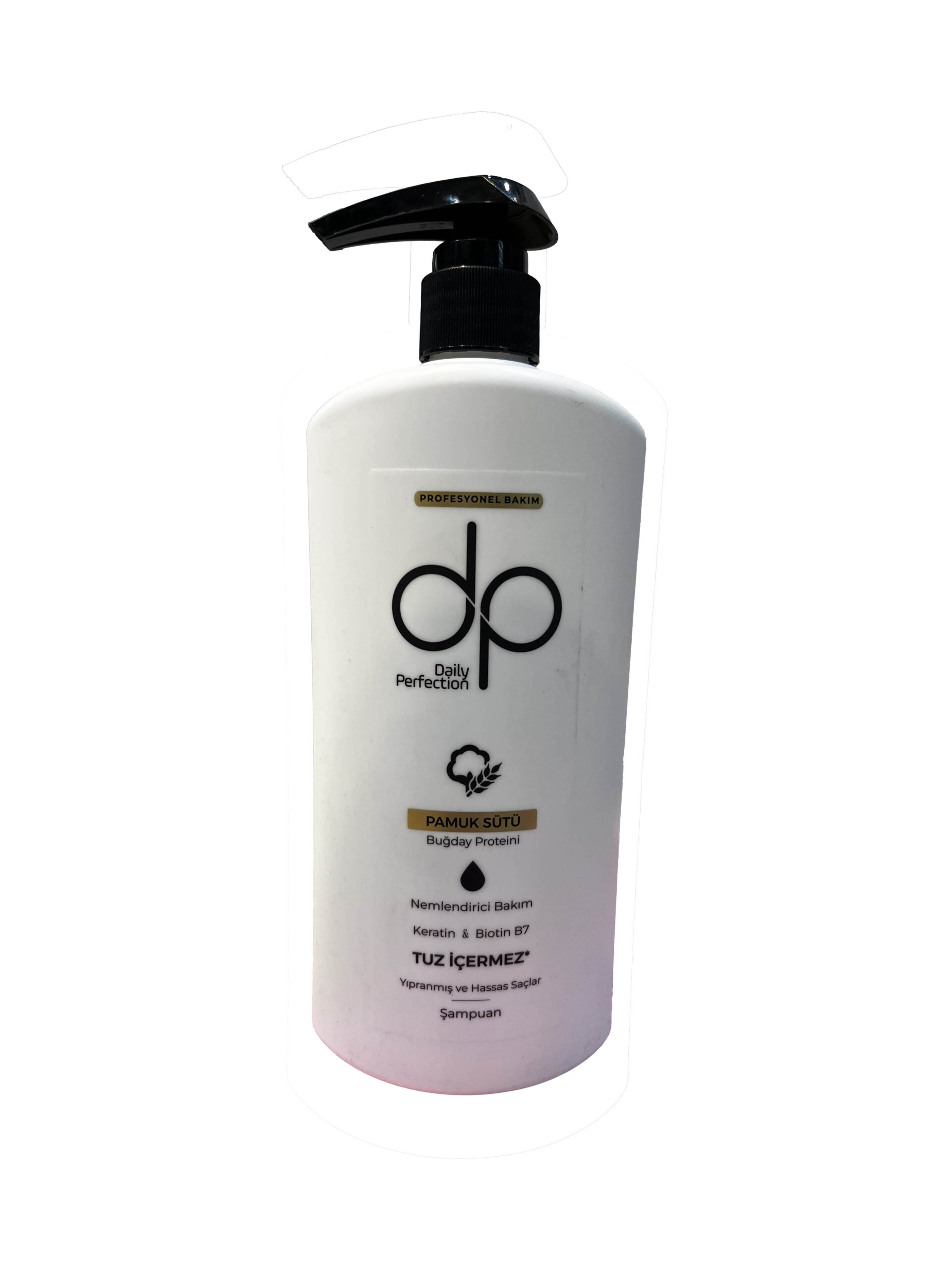 شامپو کراتینه بدون نمک DP حاوی پروتئین گندم مناسب موهای حساس و آسیب دیده 425 میلDP salt-free keratin shampoo containing wheat protein suitable for sensitive and damaged hair 425 ml