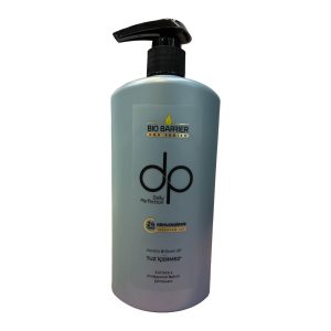 شامپو بدون سولفات مرطوب کننده مو dp سری bio barrier حاوی هیالورونیک اسید 500 میل Sulfate-free hair moisturizing shampoo dp bio barrier series containing hyaluronic acid 500 ml