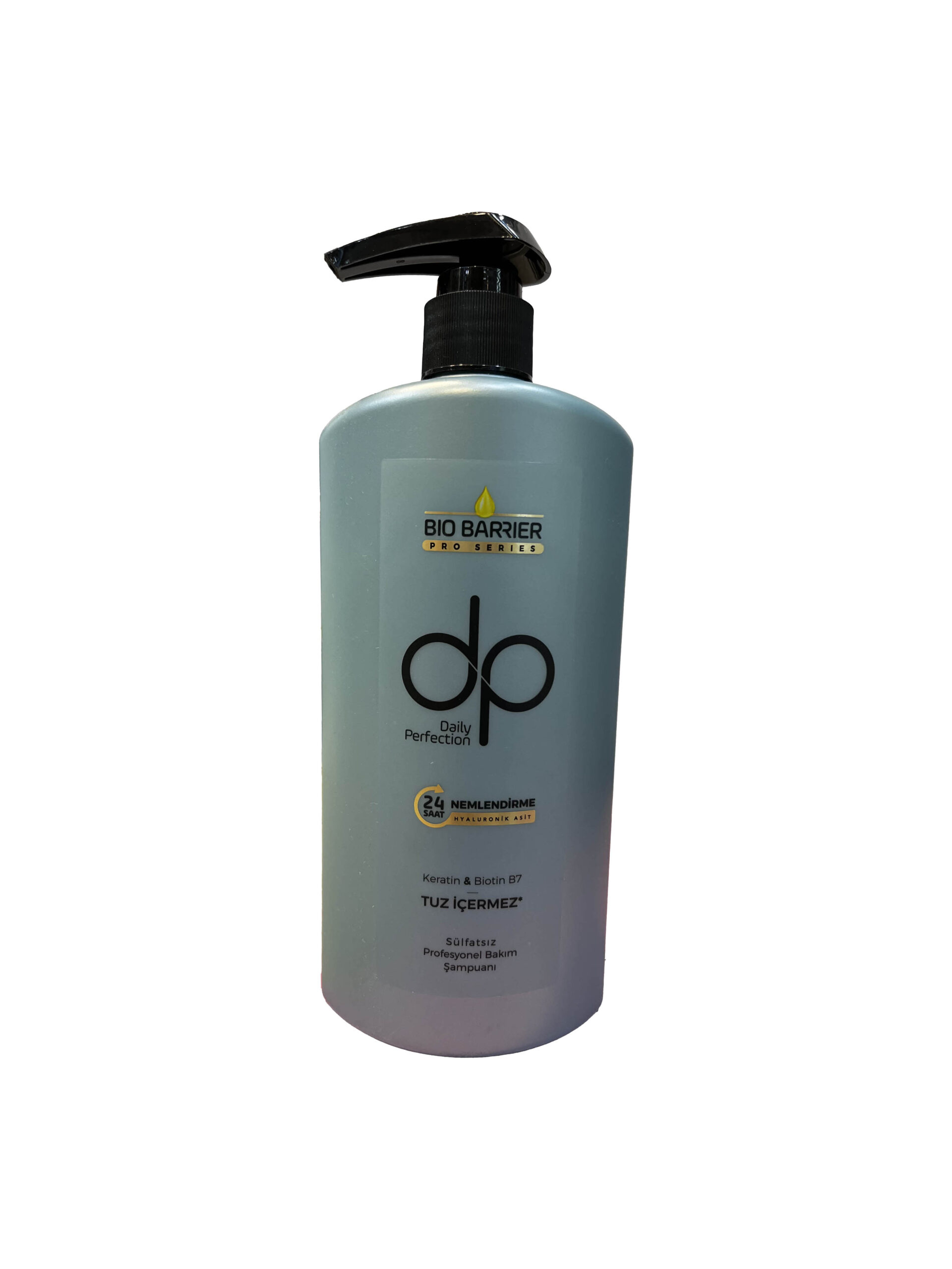 شامپو بدون سولفات مرطوب کننده مو dp سری bio barrier حاوی هیالورونیک اسید 500 میل Sulfate-free hair moisturizing shampoo dp bio barrier series containing hyaluronic acid 500 ml