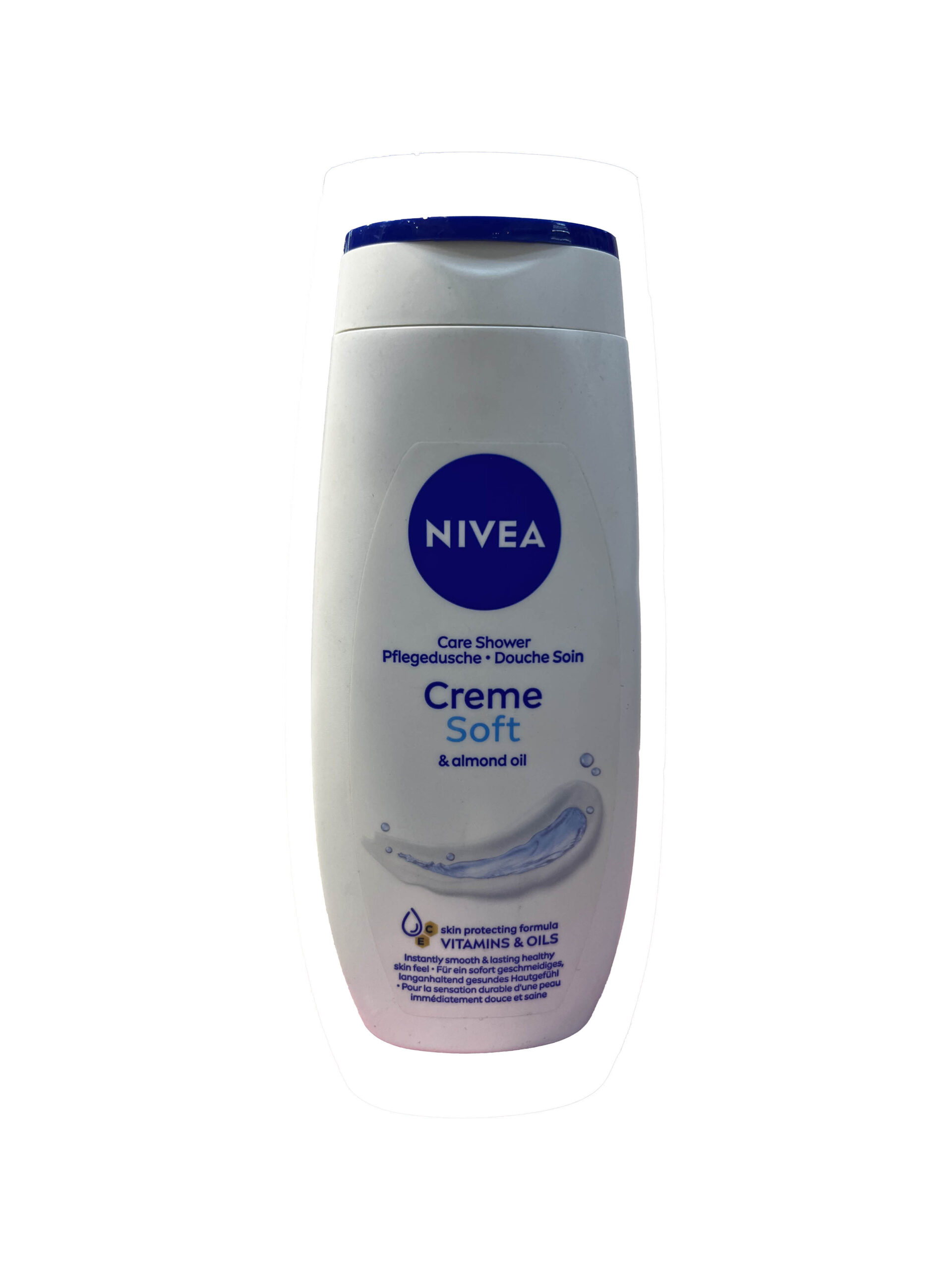 شامپو بدن مراقبتی نیوا با کرم نرم و بادام 250 میلی NIVEA soft and almond care shower cream body shampoo