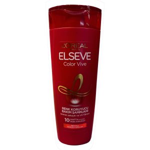 شامپو لورال قرمز مدل Color Vive السیو Elseve برای موهای رنگ شده حجم 450 میلی L’Oreal Paris Elseve Color Vive Renk Koruyucu Bakım Şampuanı 450 ml