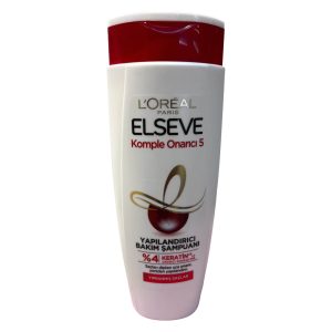 شامپو ترمیم کننده السیو موهای آسیب دیده سفید سری Komple Onarici 5 لورآل L’Oréal Komple Onarici 5 Series Elsio Restorative Shampoo for Damaged White Hair
