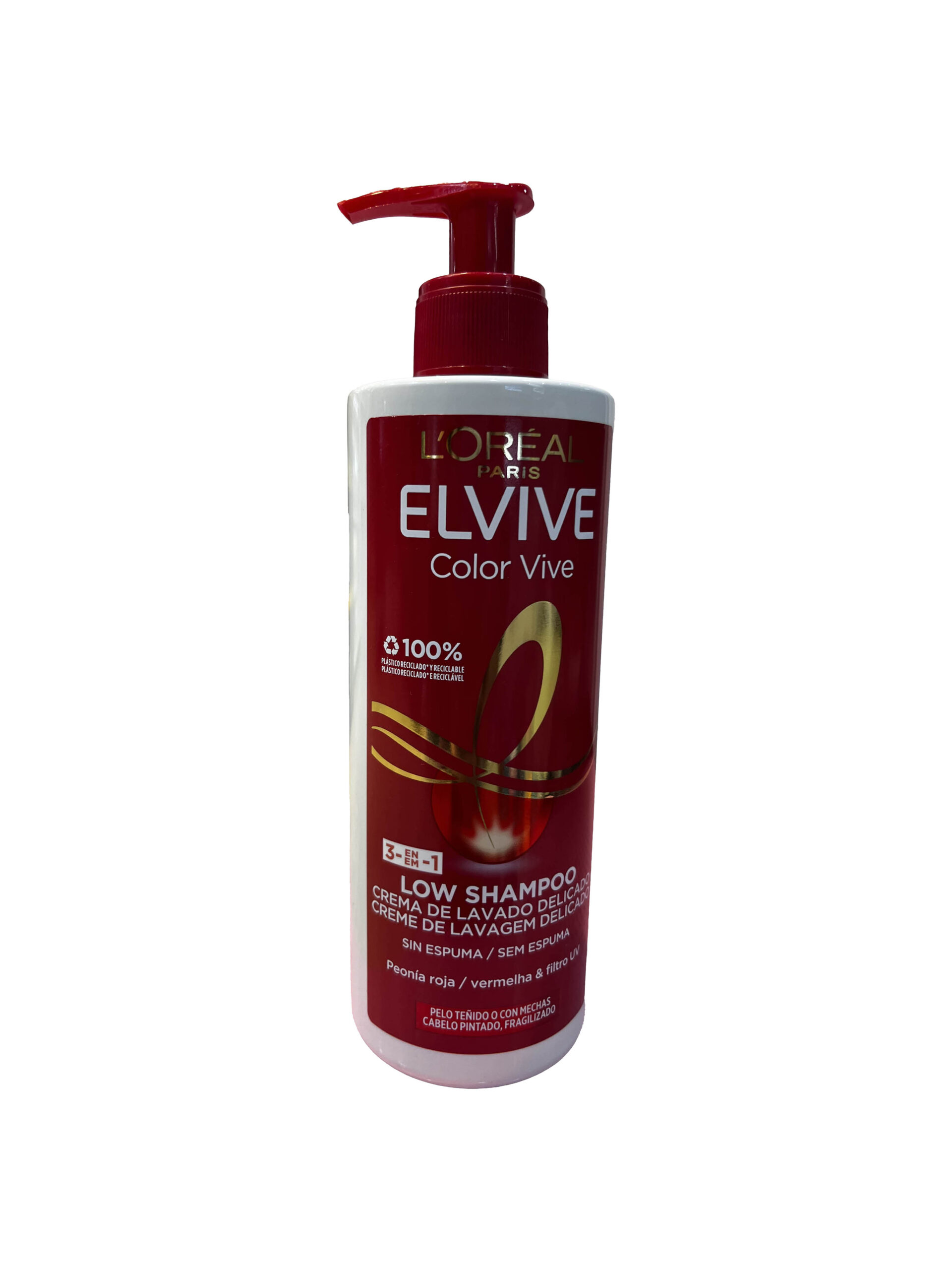 شامپو بدون سولفات سه در یک مخصوص موهای رنگ شده لورآل فرانسهL’Oreal France three-in-one sulfate-free shampoo for colored hair