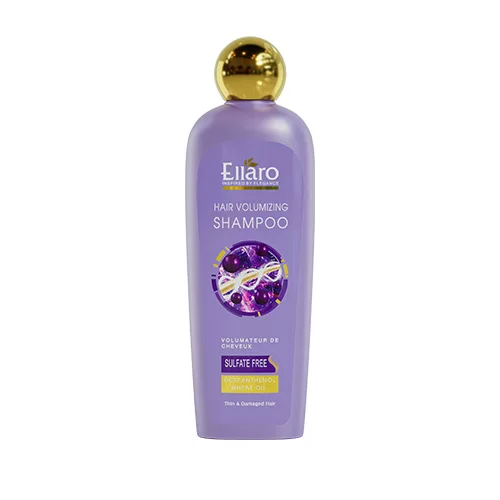 شامپو فاقد سولفات حجم دهنده موهای نازک الارو Ellaro Hair Volumizing Sulfate Free Shampoo