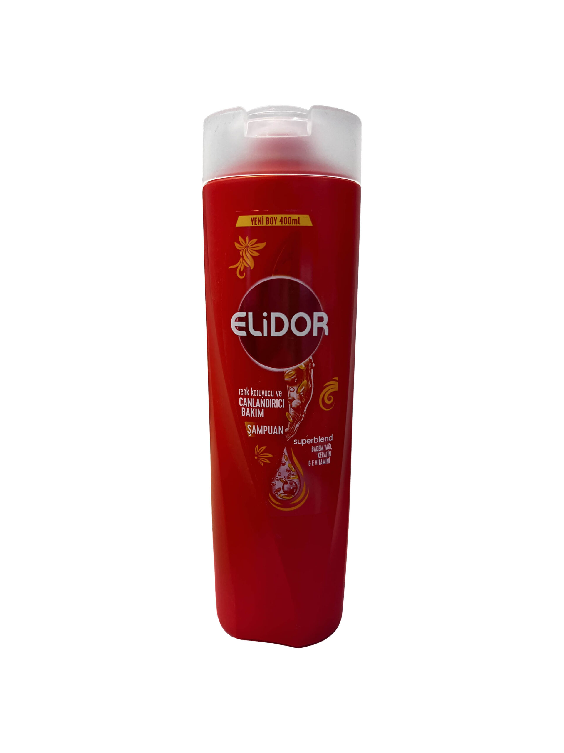 شامپو الیدور قرمز برای موهای رنگ شده,تثبیت کننده رنگ 400 میل Elidor red shampoo for dyed hair, color stabilizer 400 ml