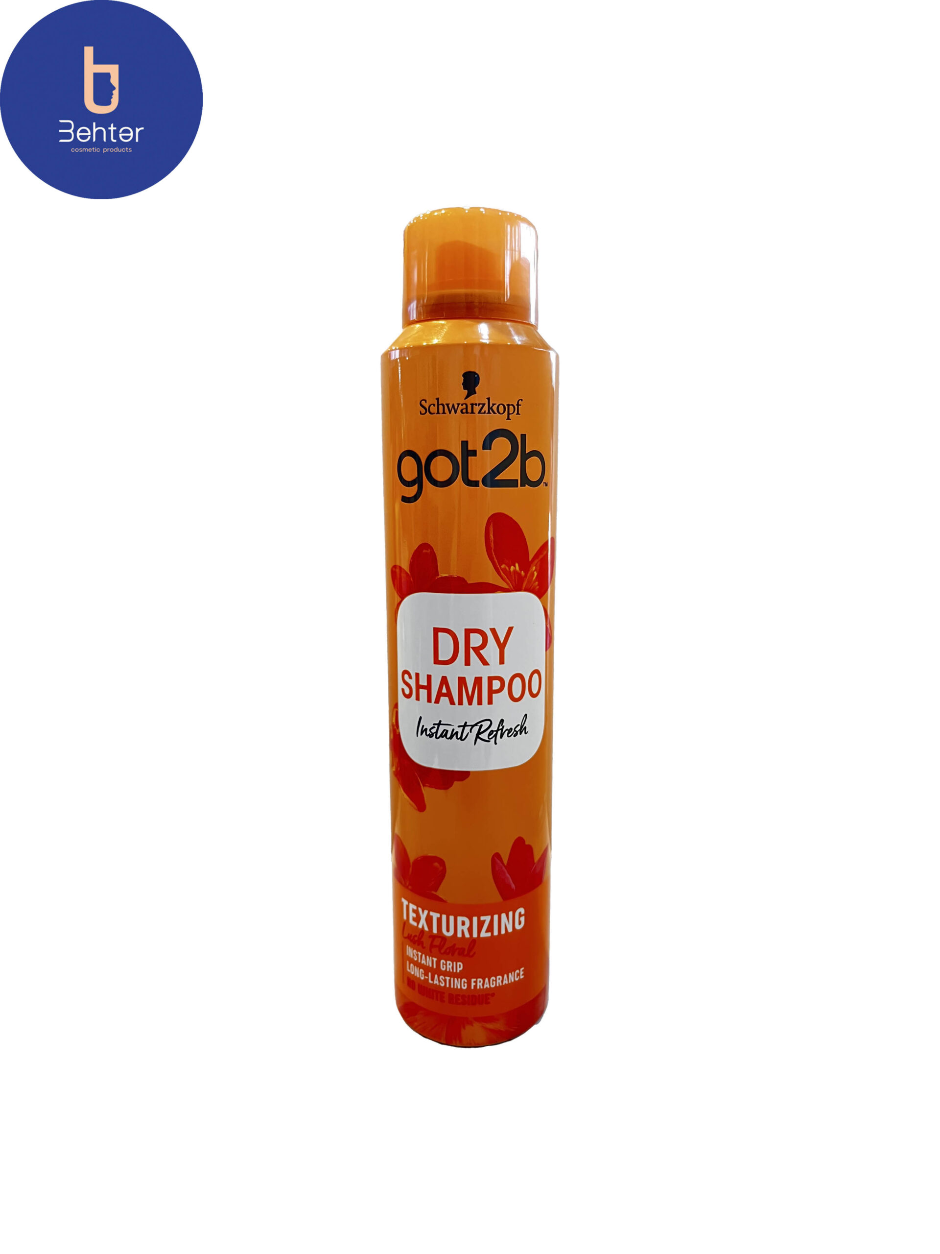 اسپری شامپو خشک گات توبی شوارزکوف اکسترا تکسچر گات تو بی 200 میل نارنجی  dry shampoo spray extra texture Schwarzkopf GOT2B 200 ml orange