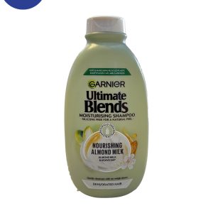 شامپو گارنیر آبرسان روزانه شیر بادام و آگاو گارنیه Garnier Almond Agave حجم 400 میلی لیترGarnier almond milk and agave daily moisturizing shampoo Garnier Almond Agave volume 400 ml