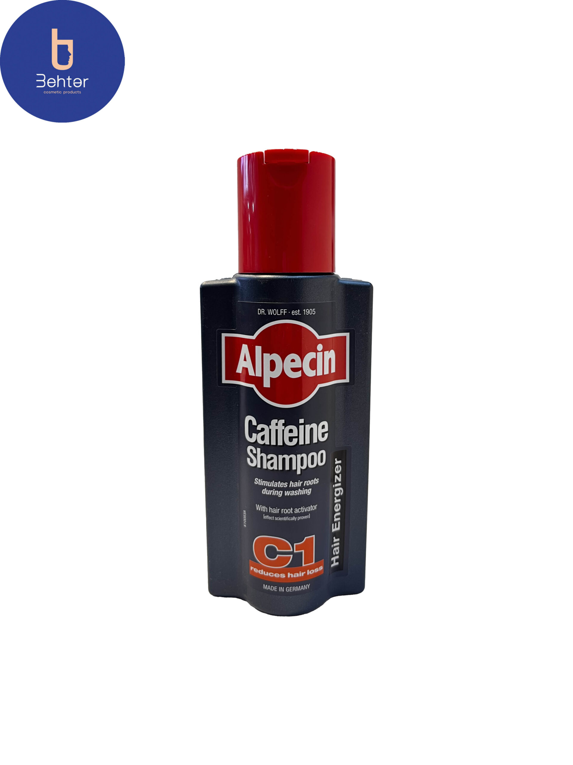 شامپو آلپسین C1 حاوی کافئین 250میل آلمان Alpesin C1 shampoo containing caffeine 250 ml