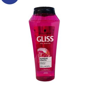 شامپو کراتین گلیس Gliss ترمیم کننده مو مدل supreme length حجم 500 میل Gliss Keratin Shampoo Supreme Length Hair Repairing Volume 500 ml