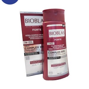 شامپو بیوبلاس فورت ضد ریزش حاوی کمپلکس B19 برای انواع مو حجم 360 میلBioblas Fort anti-fall shampoo containing B19 complex for all types of hair, volume 360 ​​ml