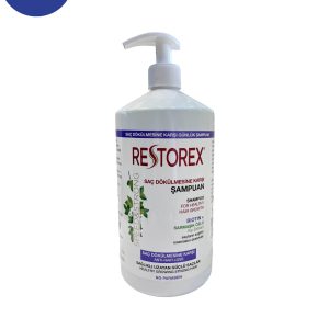 شامپو رستورکس ضدریزش حاوی عصاره پیچک حجم 1000 میلRestorex anti-shedding shampoo containing ivy extract, volume 1000 ml