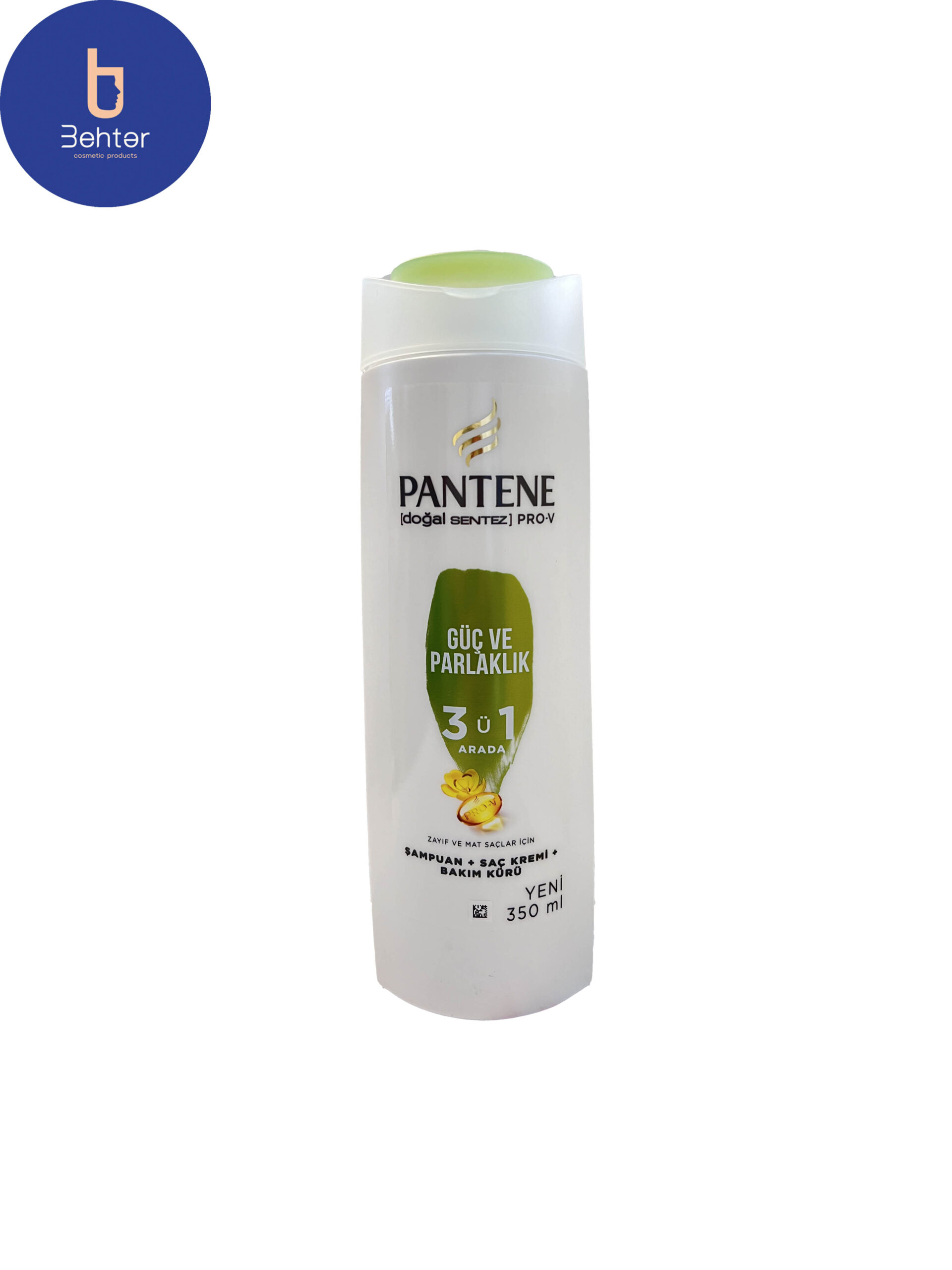 شامپو پنتن مدل Guc Ve Parlaklik مخصوص موهای ضعیف و مات 350 میلGuc Ve Parlaklik Pantene shampoo for weak and dull hair 350 ml