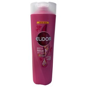 شامپو الیدور صورتی تقویت کننده و براق کننده مو 400میلElidor pink hair strengthening and shining shampoo 400 ml