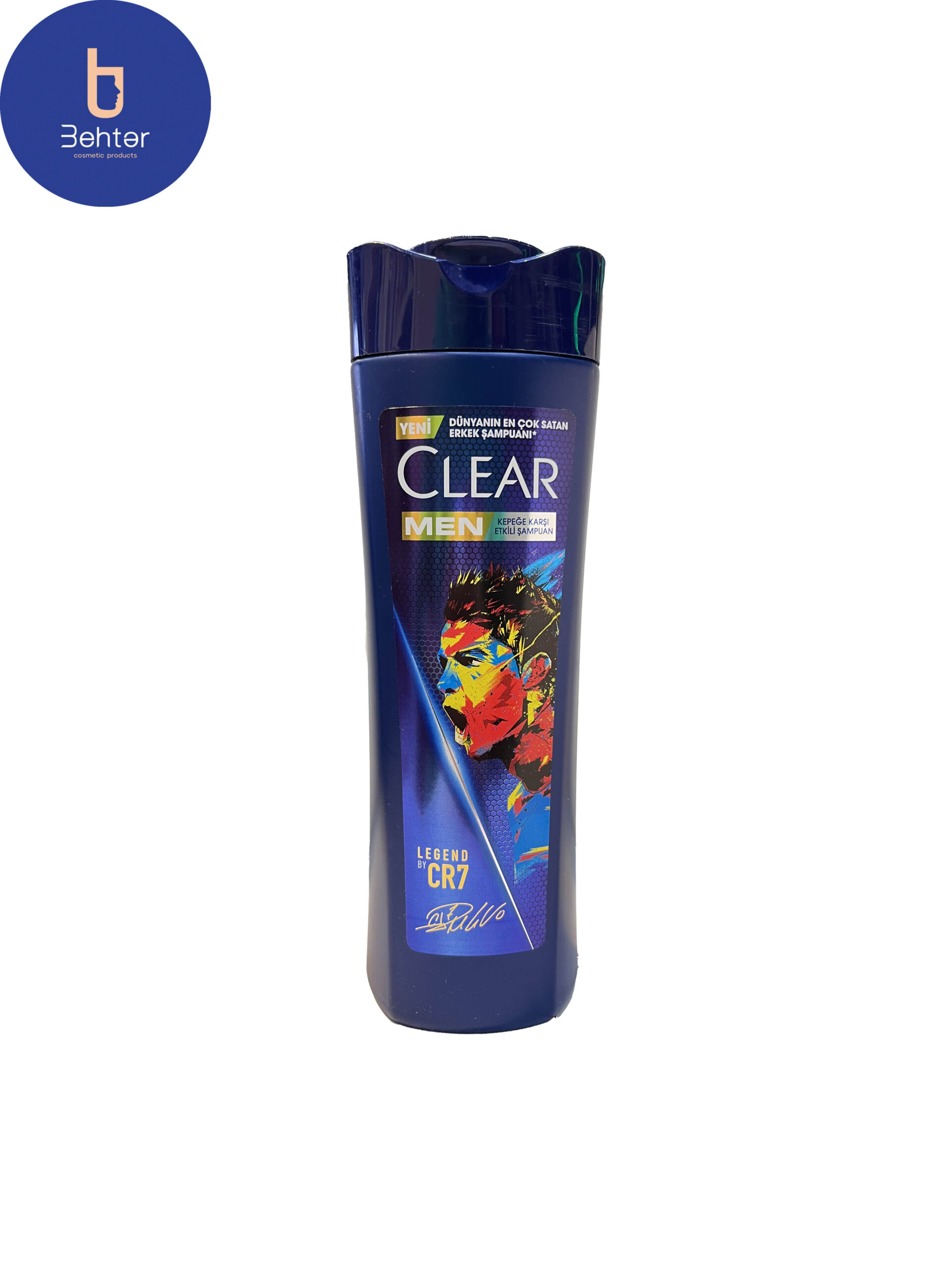 شامپو ضد شوره مردانه کلیر مدل رونالدو Legend By CR7 حجم 350میلMen’s clear anti-dandruff shampoo, model Ronaldo Legend By CR7, volume 350 ml