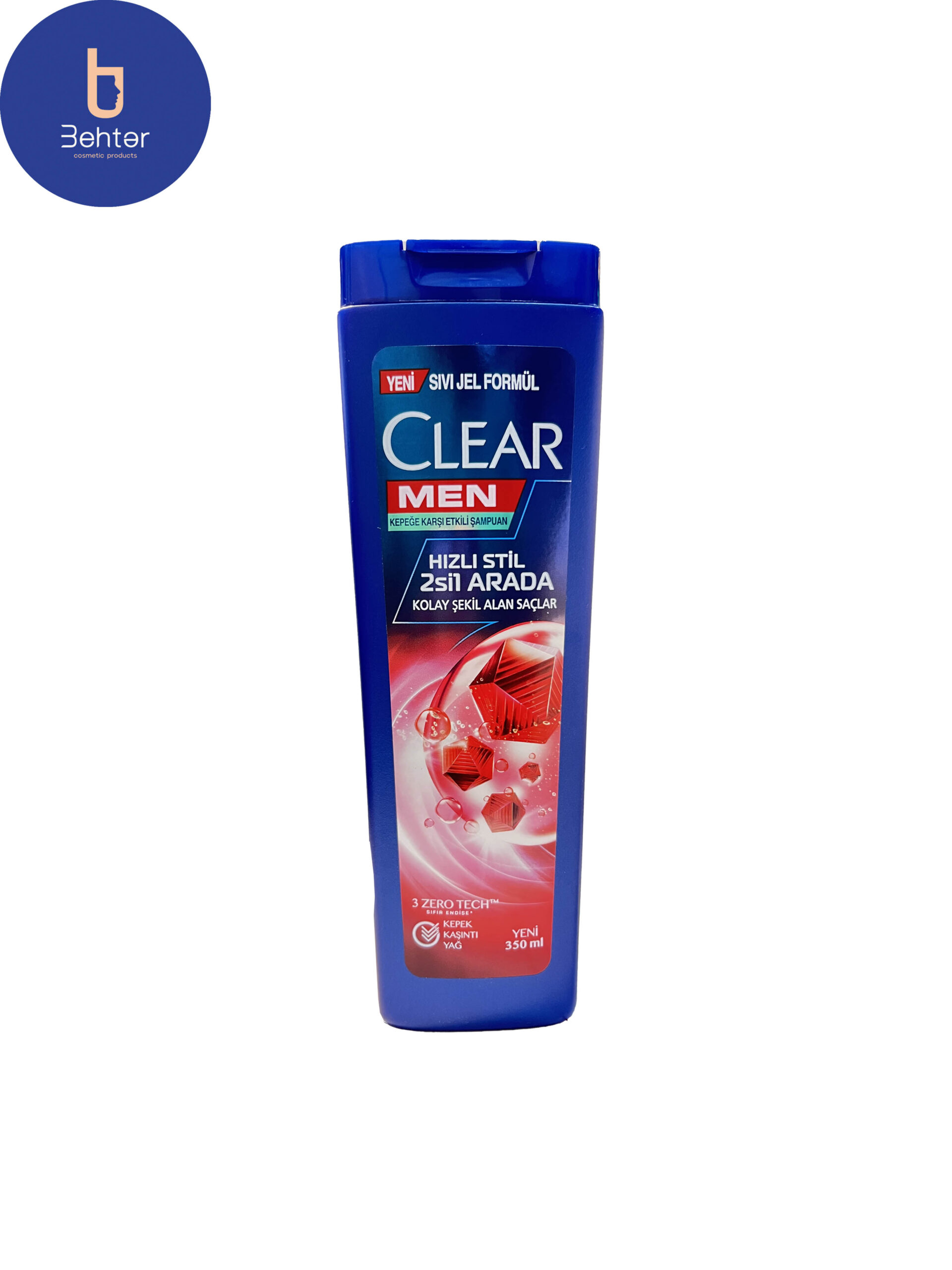 شامپو مردانه کلیر ضد شوره حجم دهنده مدل Hızlı Stil 2 in 1 حجم 350 میلHızlı Stil 2 in 1 clear anti-dandruff volumizing men’s shampoo, volume 350 ml