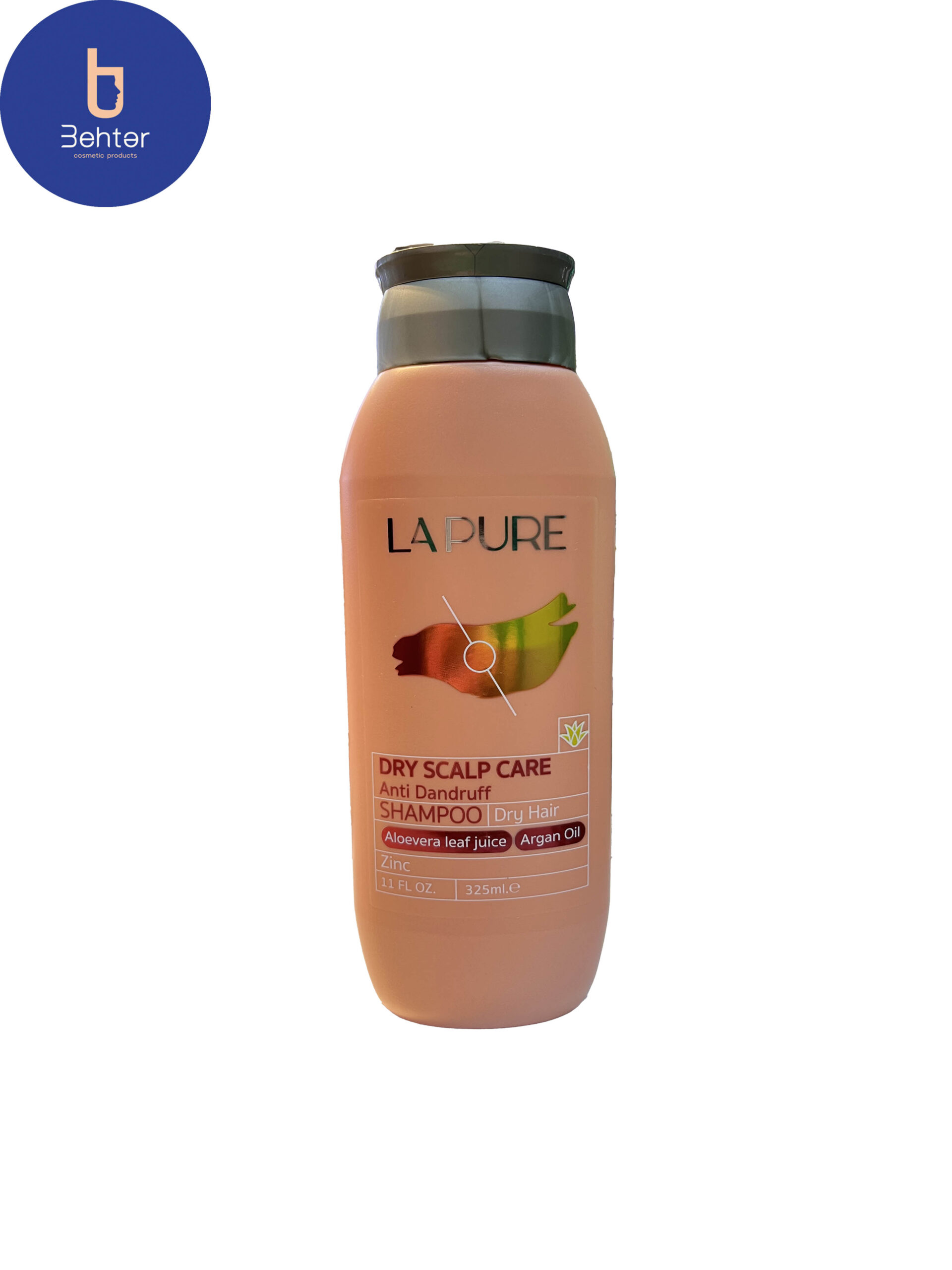شامپو لپیور ضد شوره موی خشک تا معمولی حاوی روغن آرگان و عصاره آلوئه‌ورا 325 میلLepior anti-dandruff shampoo for dry to normal hair containing argan oil and aloe vera extract 325 ml