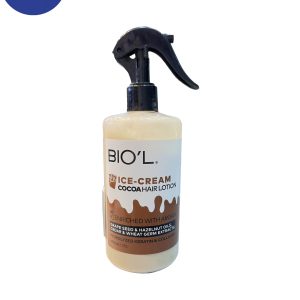 لوسیون مو بیول بستنی مو کاکائویی 400میل Biol Cocoa Hair Ice Cream Hair Lotion 400 ml