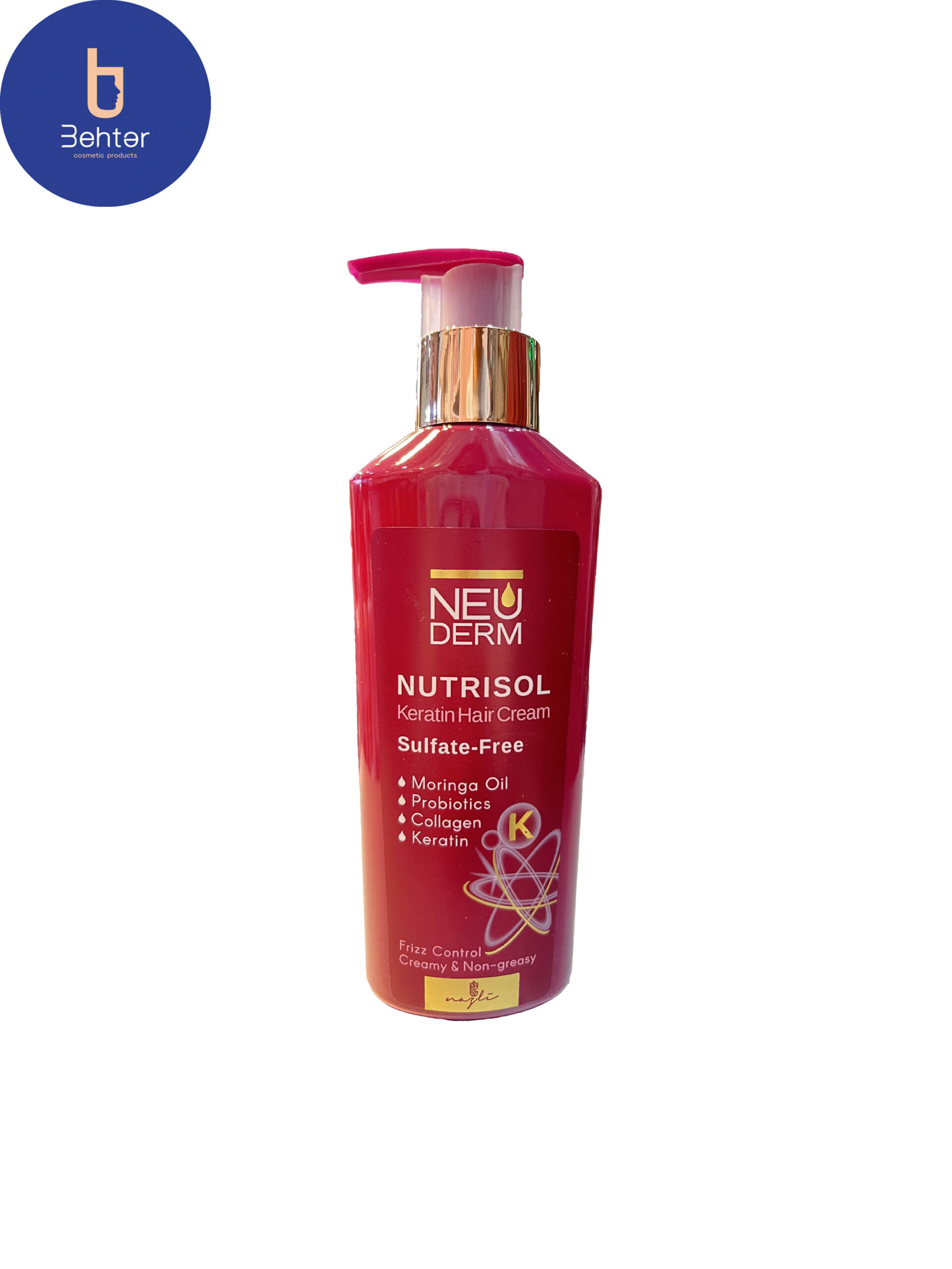 کرم مو کراتینه فاقد سولفات نوتریسل نئودرم 200 میلی لیتر Nutrisel NEUDERM Sulfate Free Keratin Hair Cream 200 ml