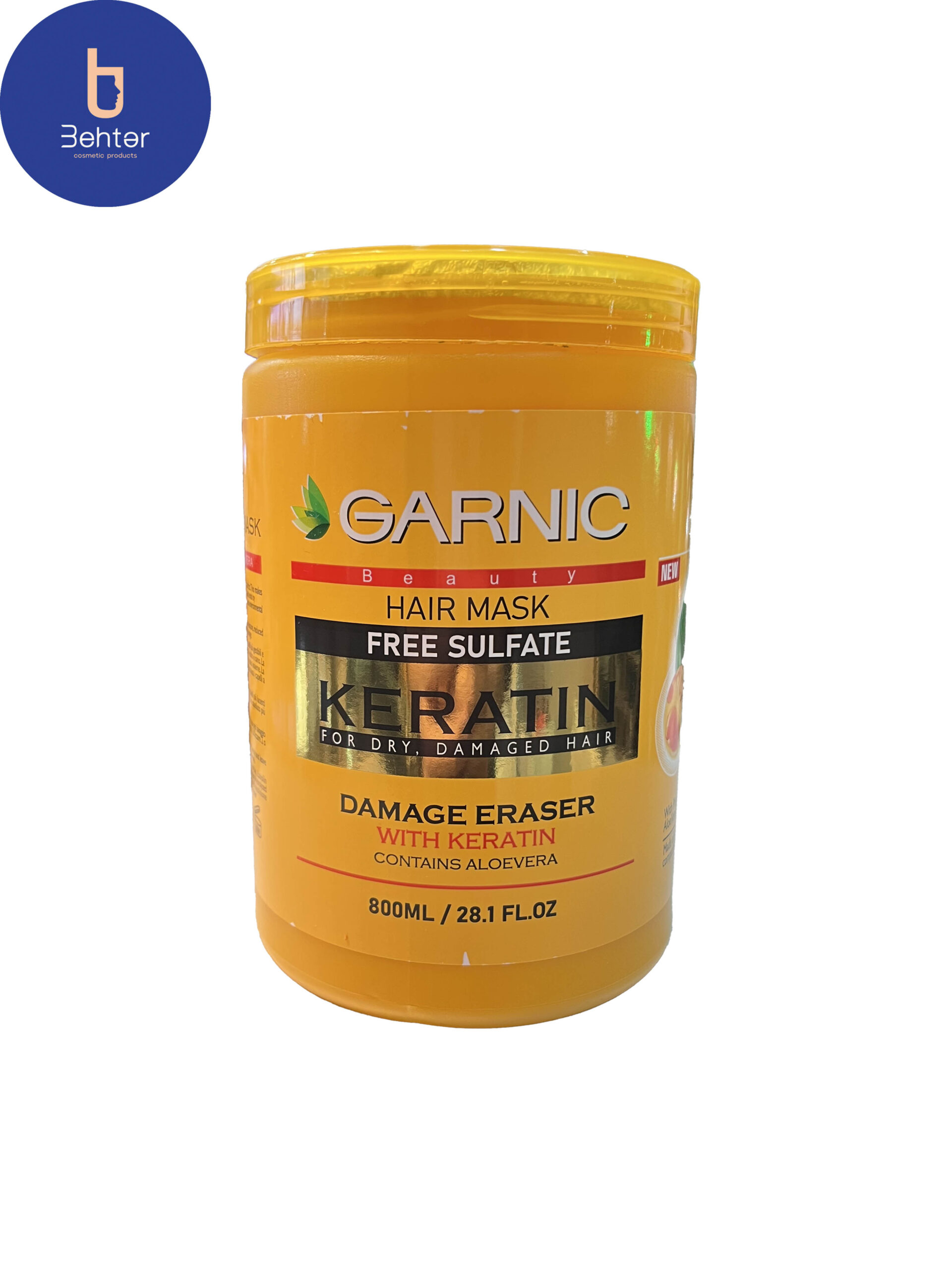 ماسک مو کراتینه گارنیک مدل Damage Eraser حجم 800 میلی لیترGarnik keratin hair mask, Damage Eraser model, volume 800 ml