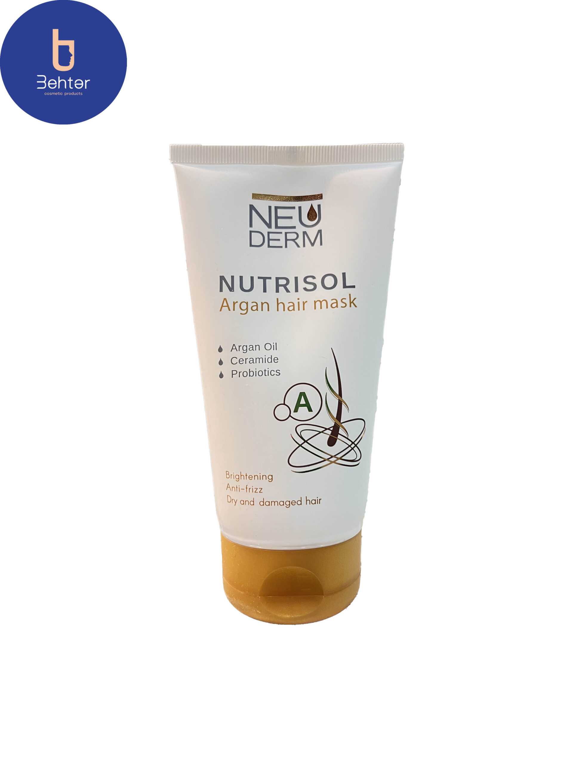 ماسک مو  نوتریسل نئودرم آرگان موهای خشک و آسیب دیده 150 میلی لیتر Nutrisel NEUDERM Argan hair mask for dry and damaged hair 150 ml