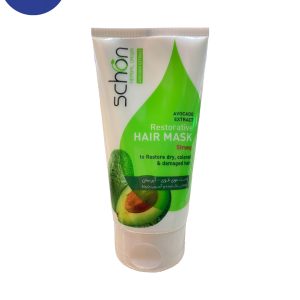 ماسک مو شون مدل AVOCADO EXTRACT مناسب موهای خشک، رنگ شده و آسیب دیده حجم 150میل  SCHON AVOCADO EXTRACT hair mask suitable for dry, colored and damaged hair 150 ml