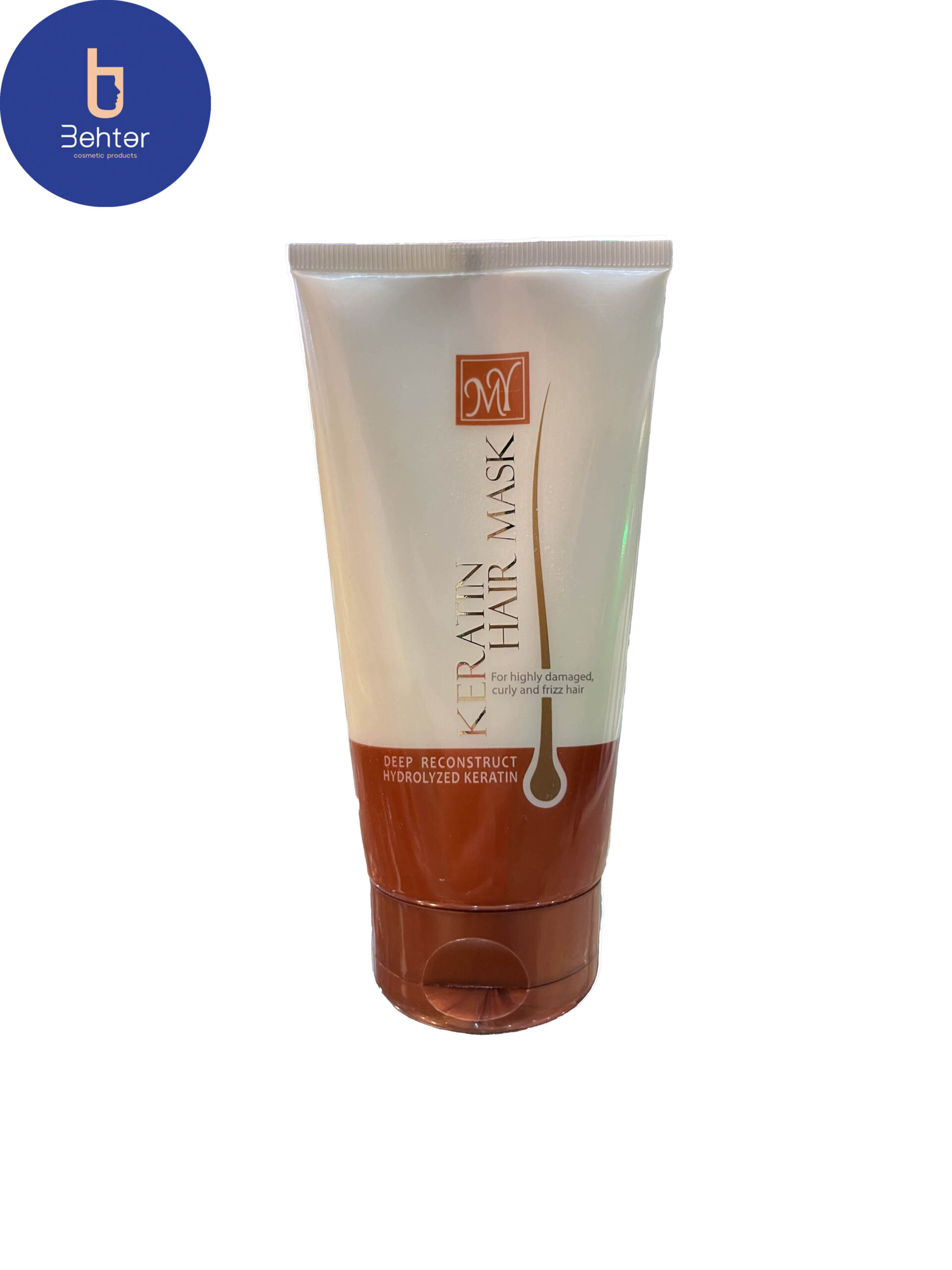 ماسک مو مای کراتینه مخصوص موهای مجعد تا فر  ۱۵۰ میلMy keratin hair mask for curly to curly hair 150 ml