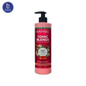 شامپو گارنیک بدون سولفات مخصوص موهای رنگ شده حاوی خاویار و روغن برگ چای 500میلGarnic sulfate-free shampoo for colored hair containing caviar and tea leaf oil 500 ml