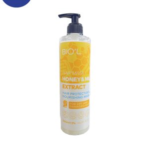ماسک مو بیول حاوی عصاره شیر و عسل مخصوص مو خشک و آسیب دیده حجم 500 میلیBiol hair mask containing milk and honey extract for dry and damaged hair, volume 500 ml