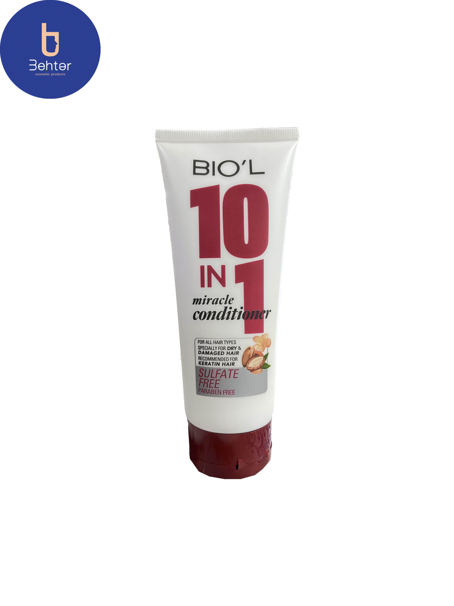 ماسک مو 10 کاره بیول مدل Miracle مناسب انواع مو به ویژه موهای خشک و اسیب دیده حجم 200 میلBiol miracle 10-function hair mask, suitable for all types of hair, especially dry and damaged hair, volume 200 ml