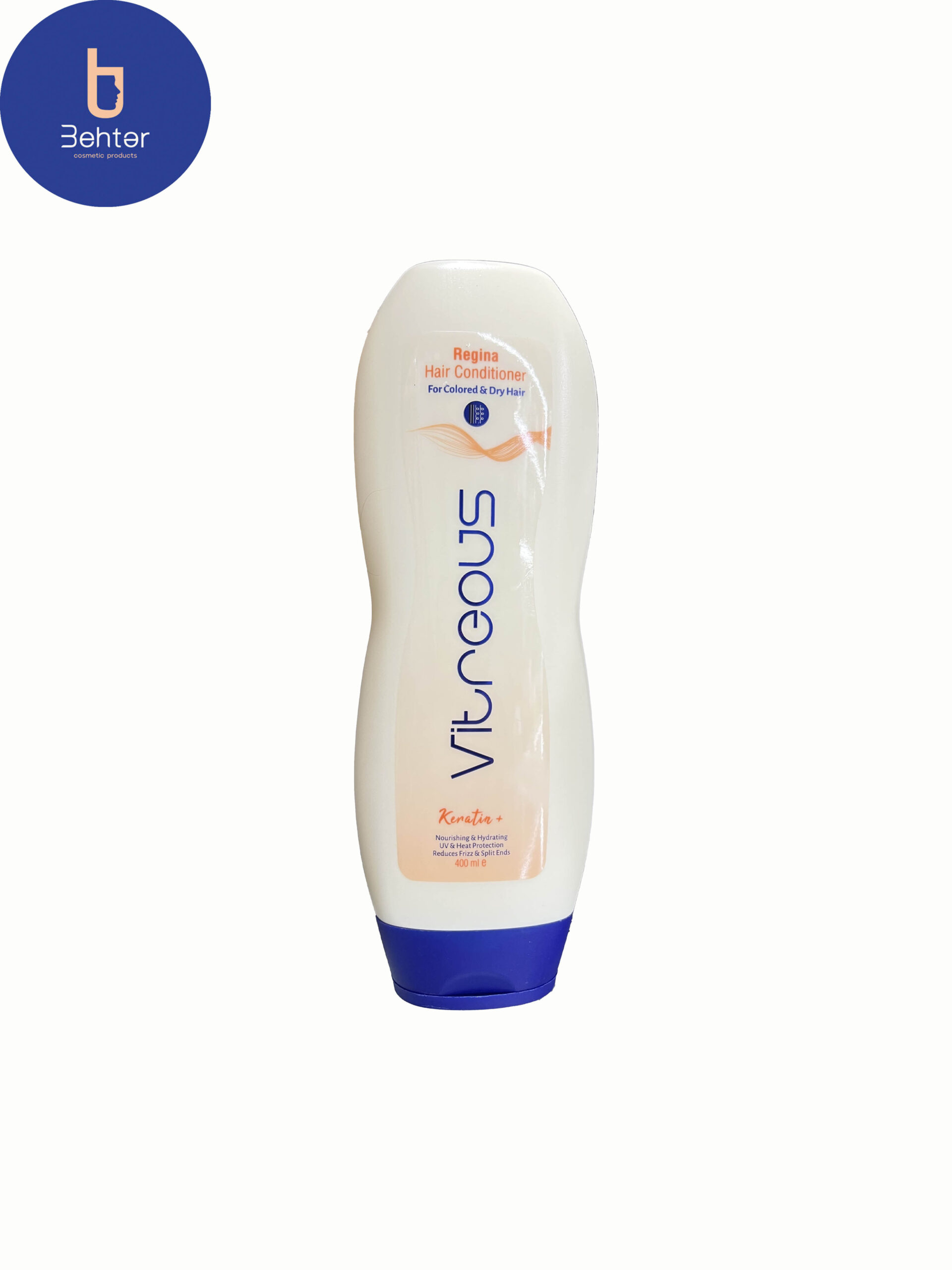 نرم کننده مو رجینا ویتروس مناسب موهای رنگ شده و خشک 400 میلRegina Vitreous hair conditioner for dyed and dry clothes 400 ml