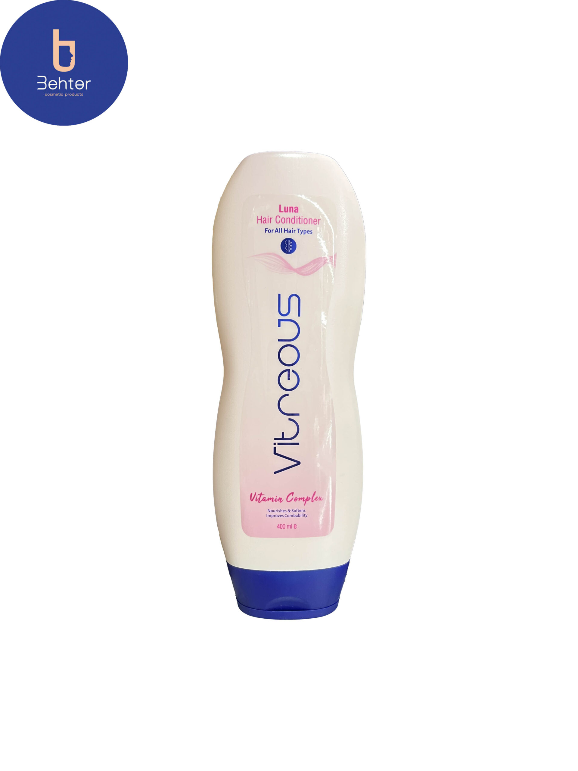نرم کننده مو ویتروس مدل لونا مناسب انواع مو 400 میلVitreous hair conditioner, Luna model, suitable for all types of hair, 400 ml