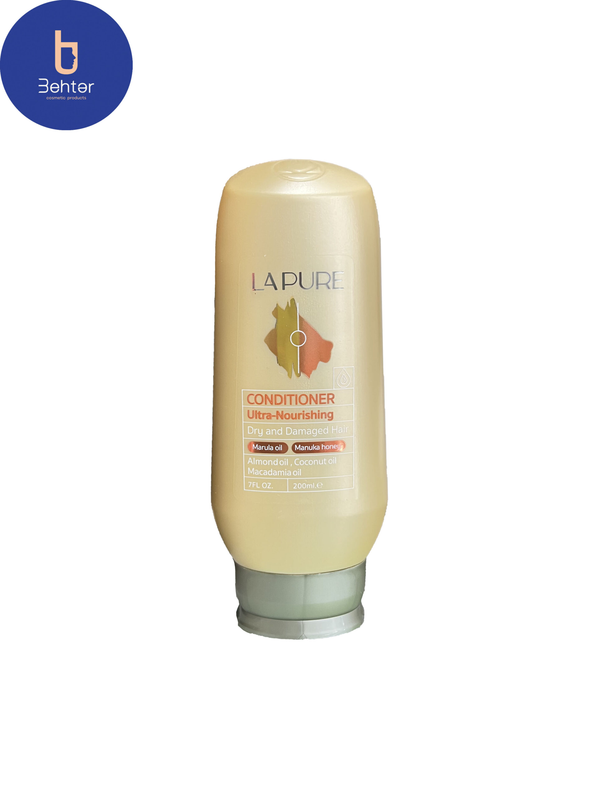 نرم کننده لپیور مغذی و آبرسان مناسب موهای خشک و آسیب دیده 200 میلNourishing and hydrating Lapure conditioner suitable for dry and damaged hair 200 ml