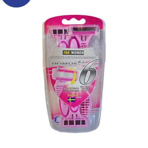 خودتراش زنانه دوموس DOMOS مدل 6+مناسب خانم ها بسته 3 عددیDOMOS self shaver model 6+ suitable for women, pack of 3 pieces