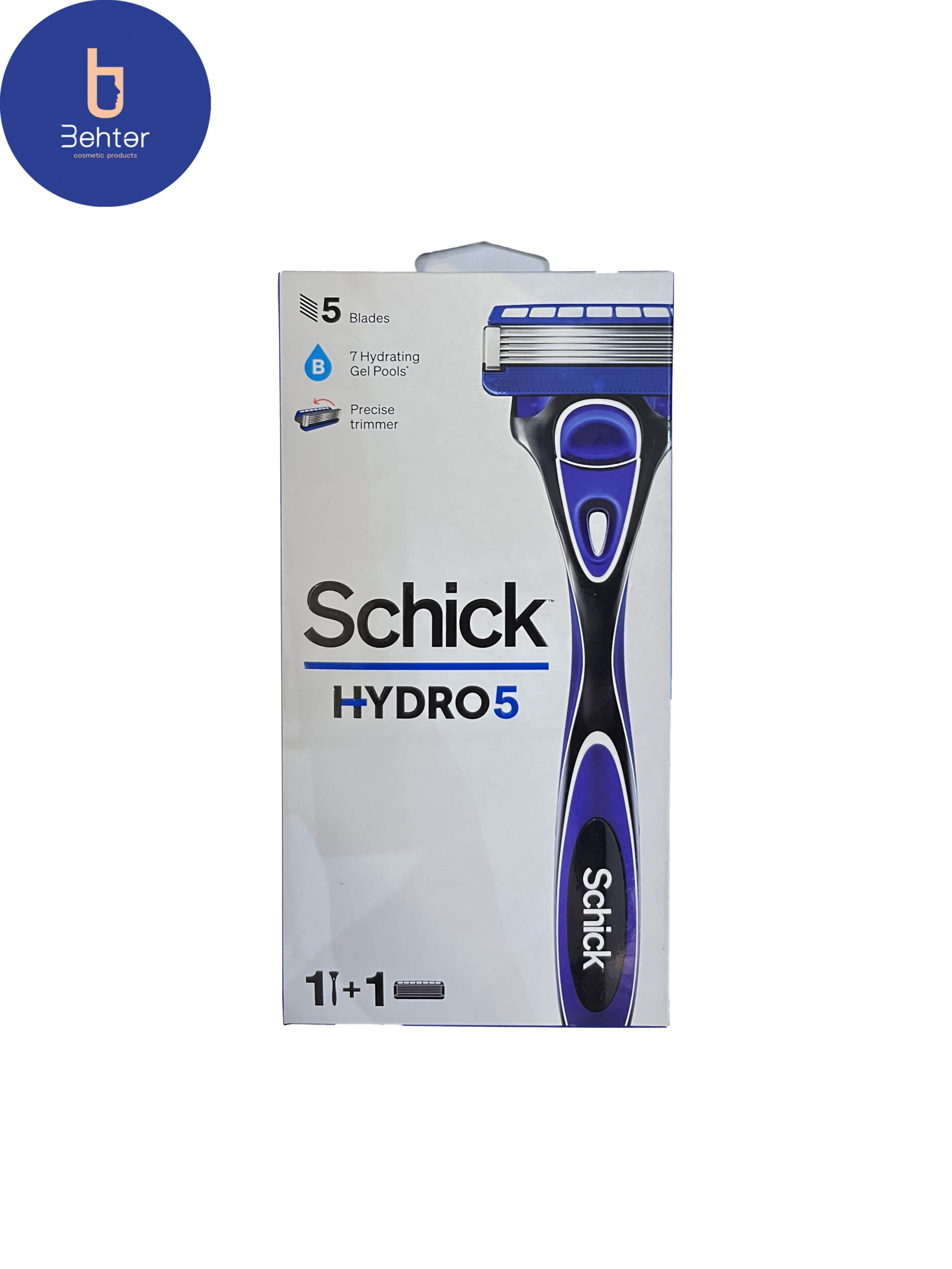 خودتراش 5 لبه هایدرو شیک مناسب مردان بسته 1عددیSelf-shaver 5-edge hydro-chic for men, pack of 1 number