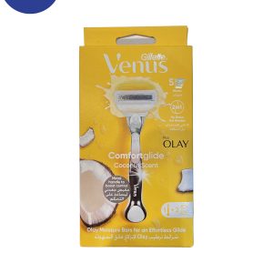 خودتراش 5لبه ونوس مدل olay plus comfortglide coconut دارای 2 عدد یدکOlay plus comfortglide coconut self shaver with 2 spare parts