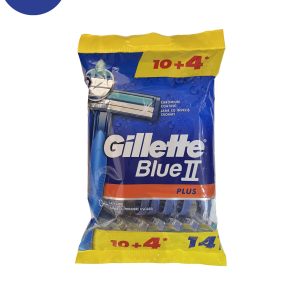 خودتراش ژیلت مدل Blue 2 Plus بسته 14 عددیGillette Blue 2 Plus model, pack of 14