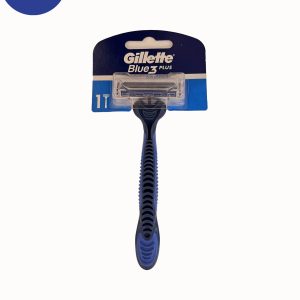 خود تراش ۳ تیغ ژیلت مدل Blue3plus modelمناسب اقایان  Self-shaving with 3 Gillette blades Blue3plus model suitable for men