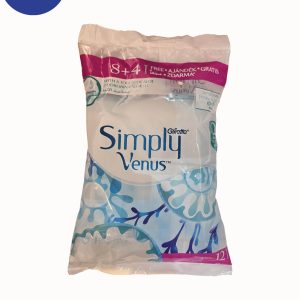 ژیلت دو لبه پفکی مدل Simply Venus بسته 12 عددیGillette double-edged puffy Simply Venus model, pack of 12