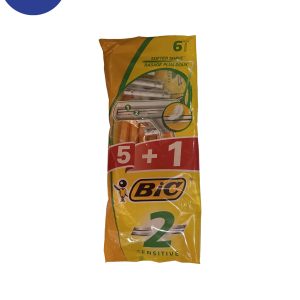 خودتراش 2 تیغ بیک مدل Sensitive بسته6عددی Self-shaver, 2 sensitive razor blades, pack of 6