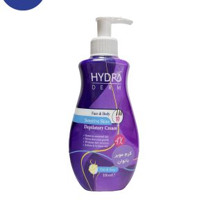 کرم موبر صورت و بدن هیدرودرم مناسب پوست های حساس حجم 330 میل  Hydroderm depilatory cream for face and body, suitable for sensitive skin, volume 330 ml